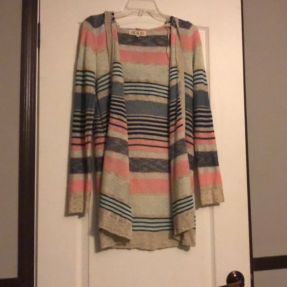 Hooded cardigan